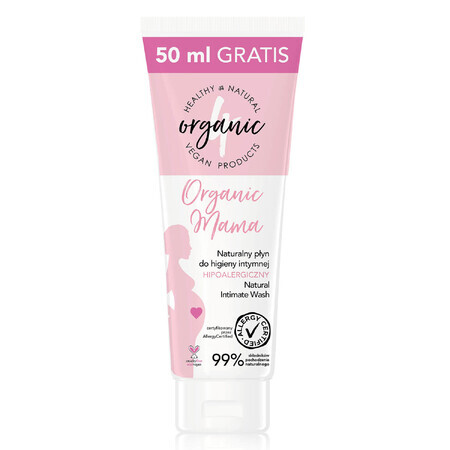 4Organic Mama, lichid natural pentru igiena intimă, hipoalergenic, 250 ml