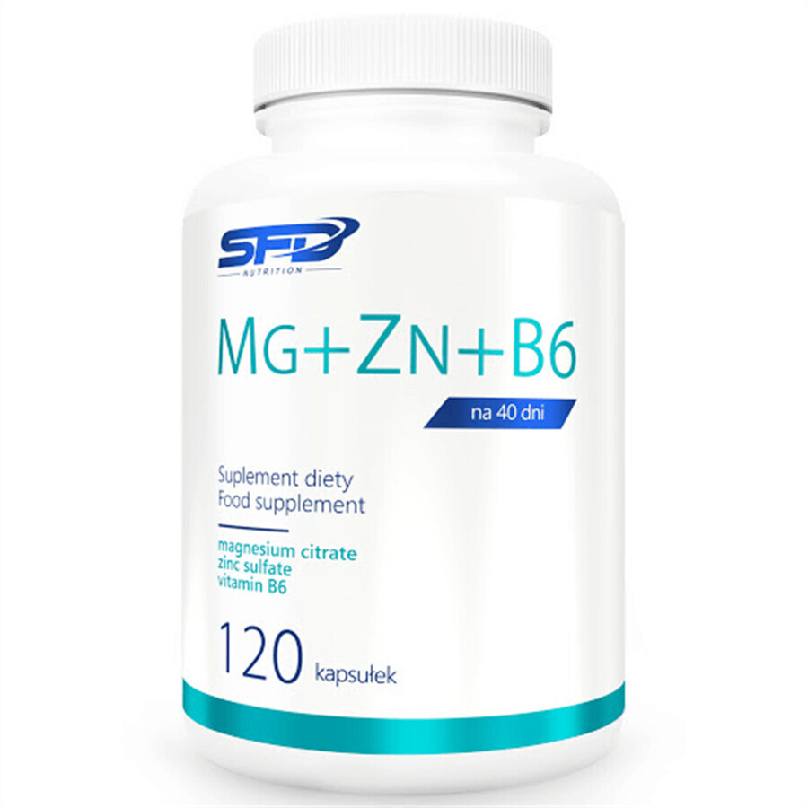 SFD Mg + Zn + B6, 120 capsule