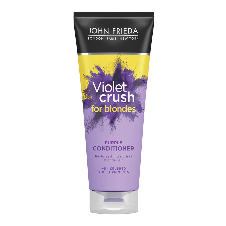 John Frieda Sheer Blonde Violet Crush Haarspülung zur Neutralisierung von Gelbstich, 250ml