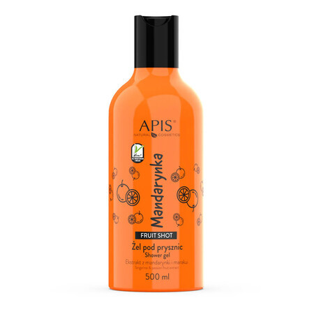 Apis Fruit Shot, mandarijn douchegel, 500 ml