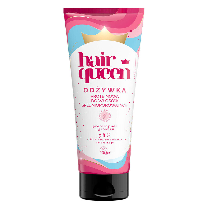 Hair Queen, protein conditioner for hair with medium pores, 200 ml