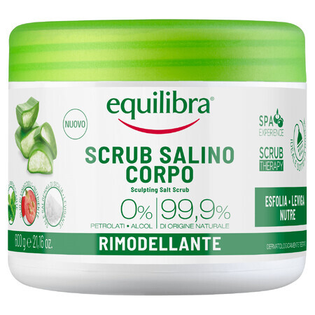 Equilibra Aloë, modelleerzoutpeeling, 600 g