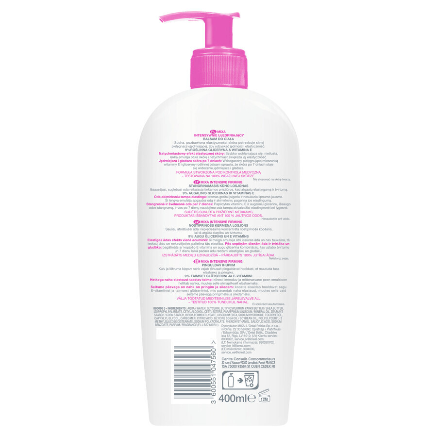 Mixa Body straffende Körpercreme, 400ml