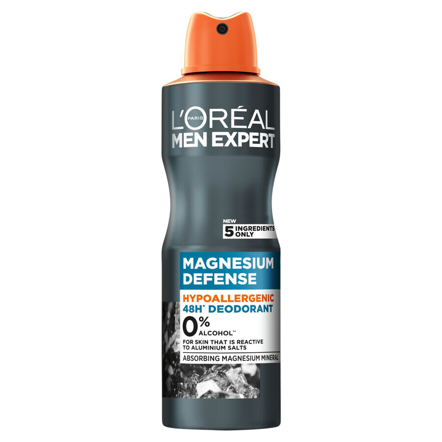 L&#39;Oréal Men Expert, Magnesium Defense, spray anti-transpirant, 150 ml