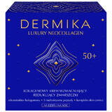 Dermika Luxury Neocollagen 50+, crema reforzadora de colágeno para la reducción de arrugas día y noche, 50 ml