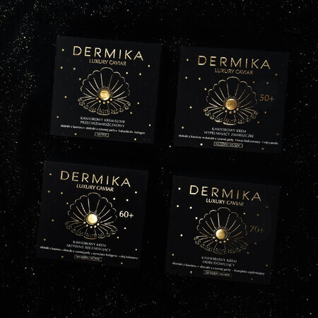 Dermika Luxury Caviar 50+, crème au caviar comblant les rides, 50 ml