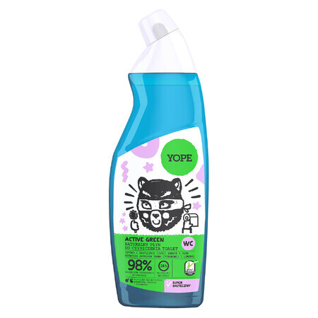 Yope Active Green, natuurlijke toiletreinigingsgel, 750 ml