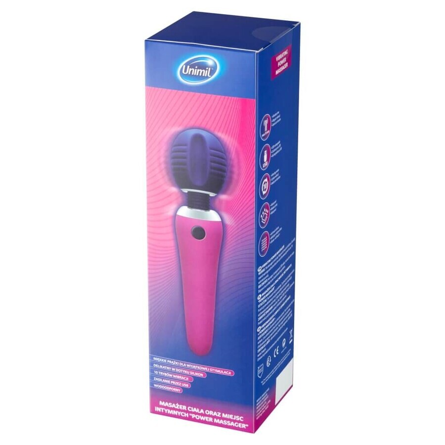 Unimil Vibrating Wand wibrator do ciaa i miejsc intymnych