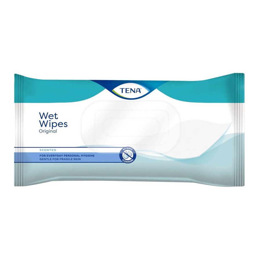 Tena Wet Wipes, vochtige doekjes, Plasticvrij, 48 stuks