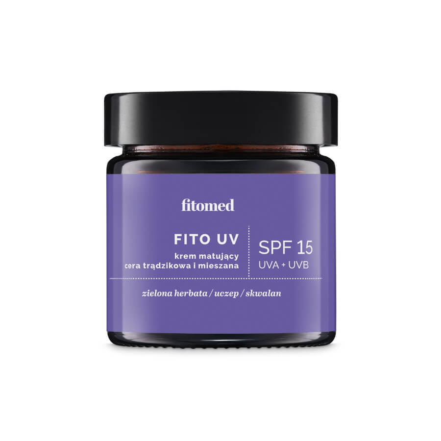 Fitomed Fito UV, crème matifiante, peaux acnéiques et mixtes, SPF 15, 55 g