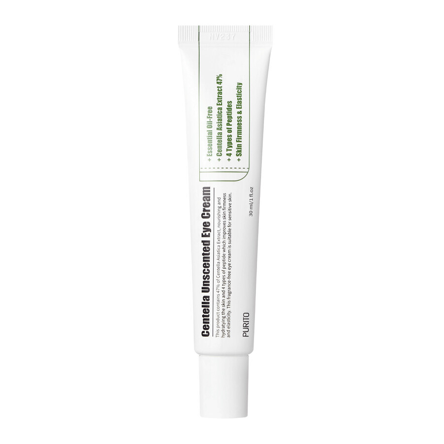 Purito Centella Unscented Eye, Unscented eye cream with Centella Asiatica extract, 30 ml