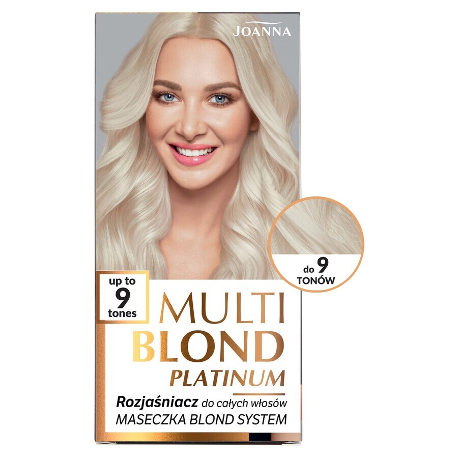 Joanna Multi Blond Platinum, lightener voor heel haar tot 9 tinten, 1 stuk