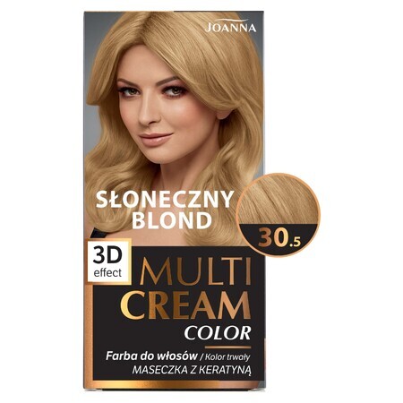 Joanna Multi Cream Color, haarverf, 30,5 zonnig blond, 1 stuk