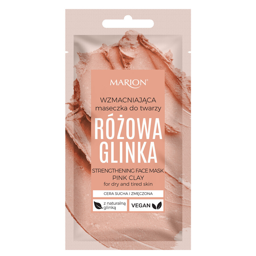 Marion Pink Clay, versterkend gezichtsmasker, 8 ml