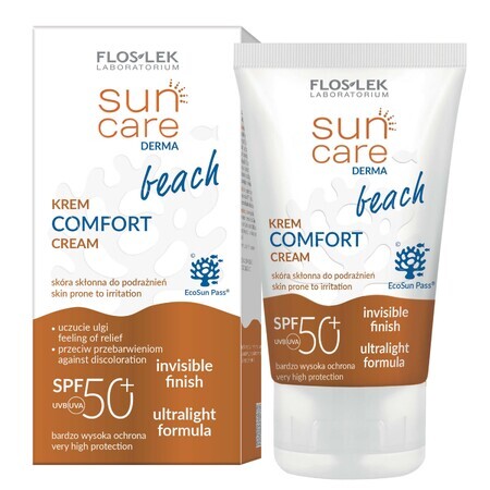 Protezione solare Floslek Sun Care Derma Beach SPF 50+ 50ml