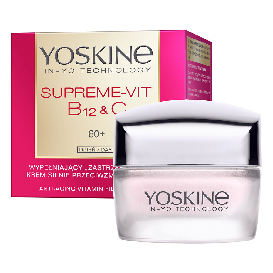 Yoskine Supreme-Vit B12 + C 60+, crème de jour comblante fortement anti-rides, 50 ml