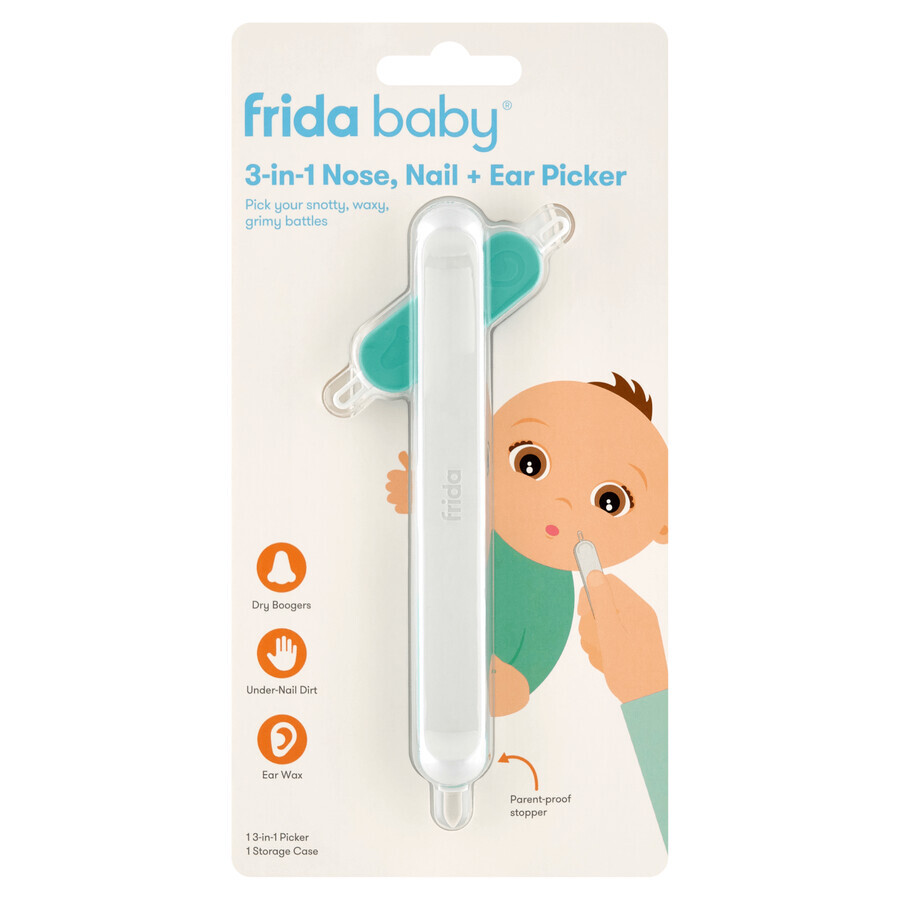 Frida Fridababy 3-in-1 Reinigungswerkzeug für Nase, Nägel und Ohren