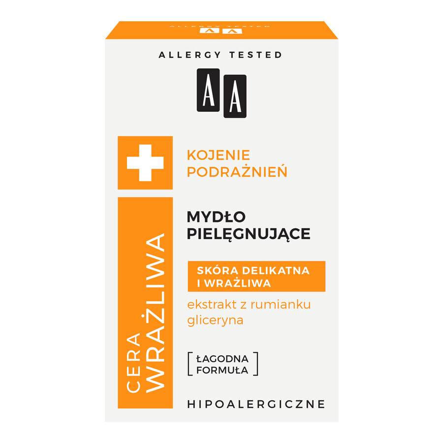 AA Sensitive Skin, verzorgende zeep voor de delicate en gevoelige huid, 90 g