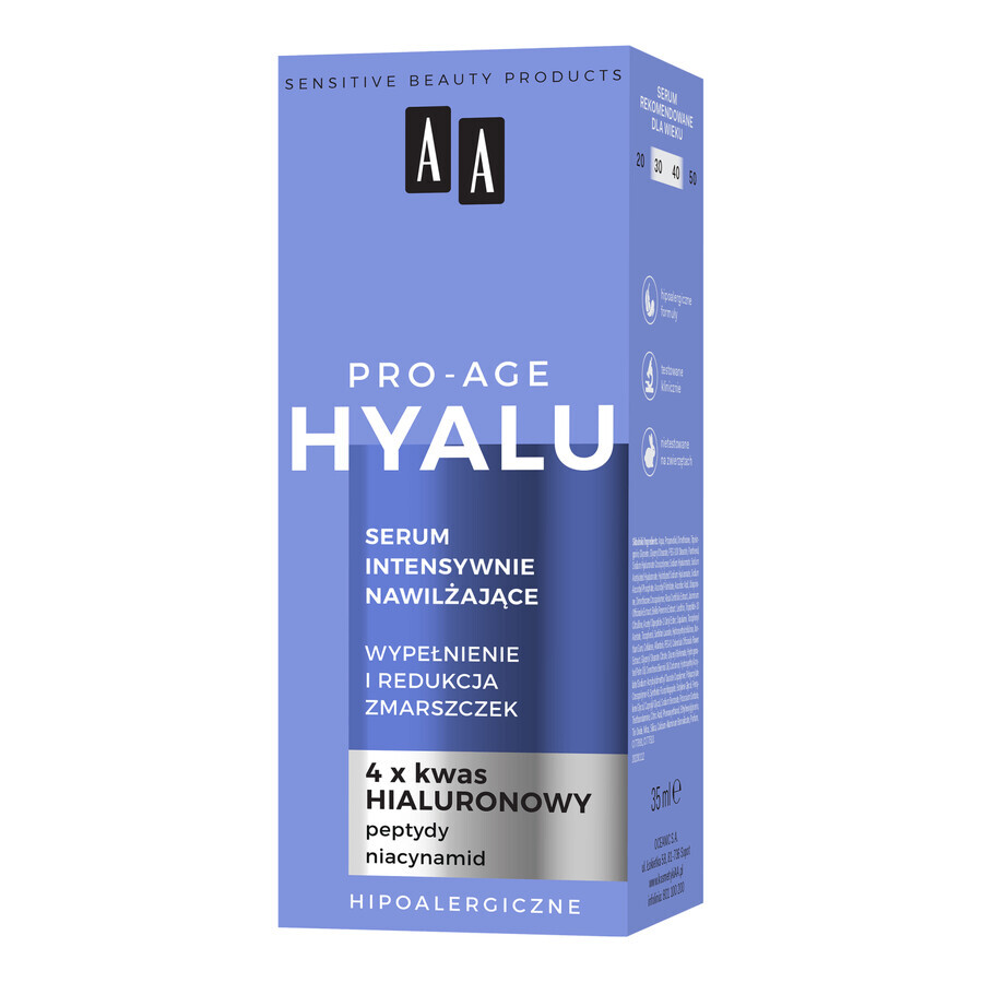 AA Hyalu Pro Age, intens hydraterend serum, 35 ml