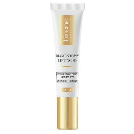 Lirene Diamond Lifting 3D 50-70+, anti-rimpel oogcrème, 15 ml