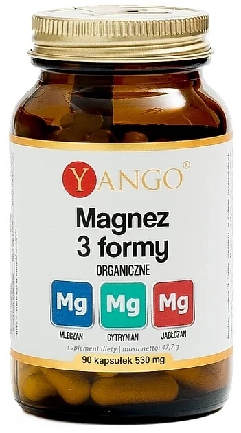 Yango Magnesium 3 organische vormen, 90 capsules
