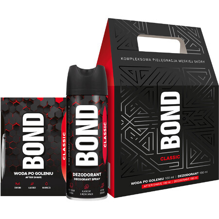 Bond Classic-set, aftershave, 100 ml + deodorant, 150 ml