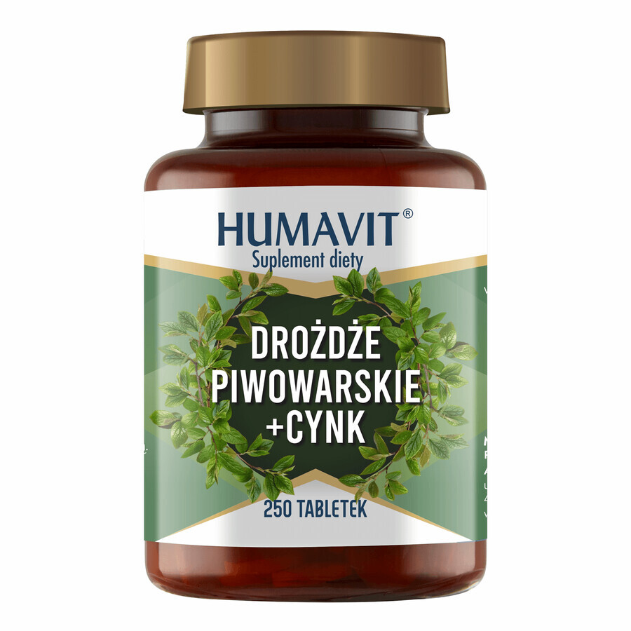 Humavit Biergist + Zink, 250 tabletten