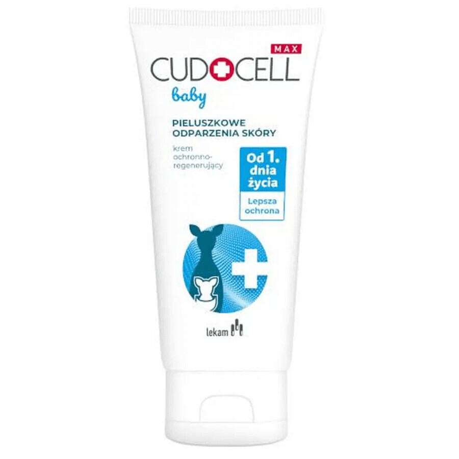 Cudocell Max Baby, beschermende en regenererende crème voor luieruitslag, vanaf 1 dag oud, 40 g