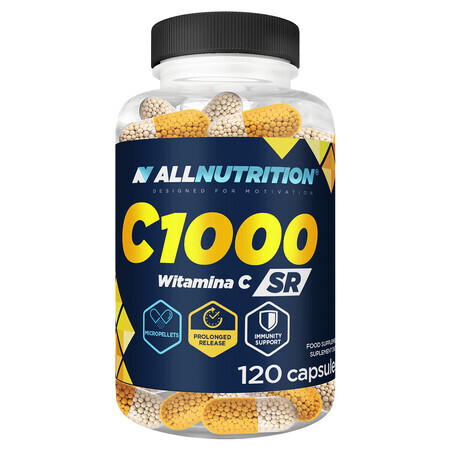 Allnutriton C1000 SR, vitamine C 1000 mg, 120 capsules