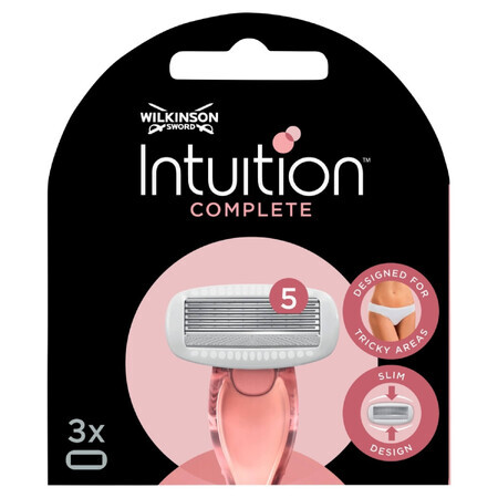 Wilkinson Sword Intuition Complete, scheermescartridges, 3 stuks