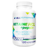 Allnutrition Betaïne HCl + Pepsine, 120 capsules