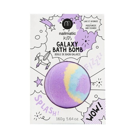 Nailmatic Kids Galaxy, bath bomb, voor kinderen, Pulsar, 160 g