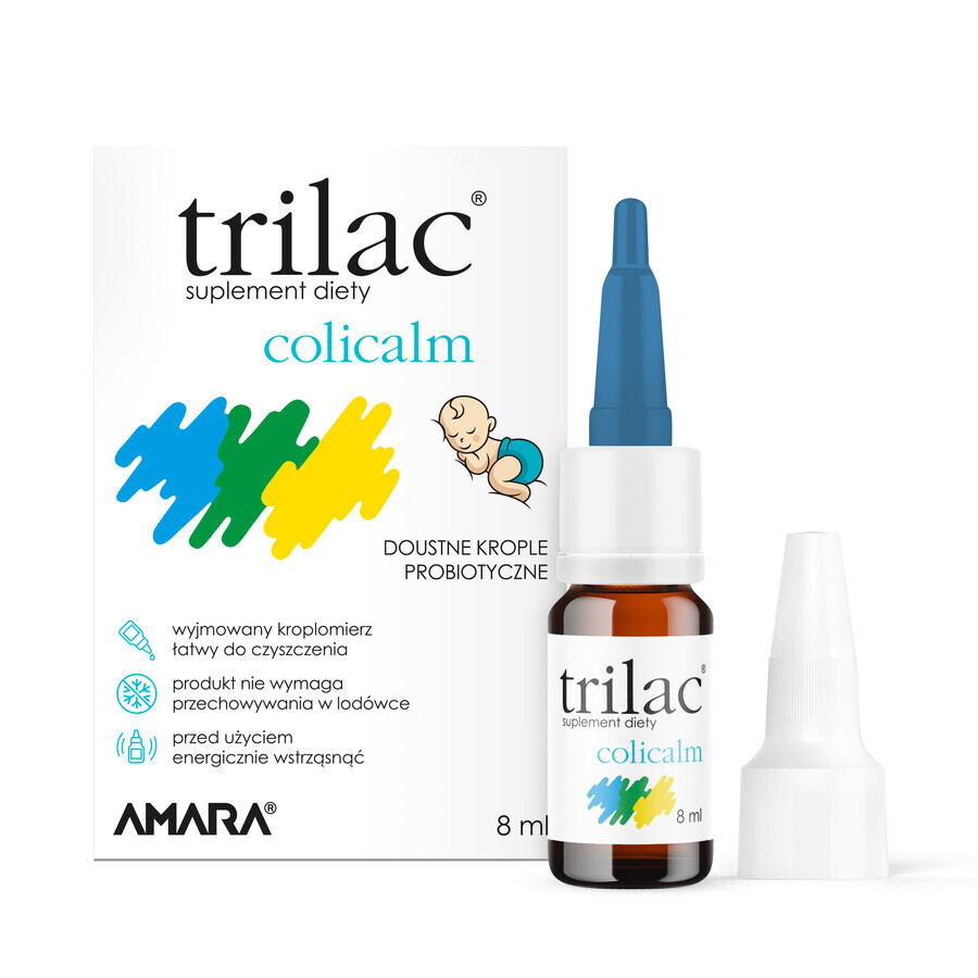 Trilac Colicalm, druppels, vanaf de geboorte, 8 ml