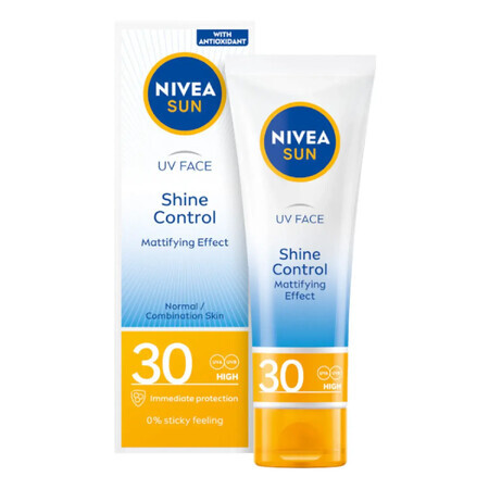 Nivea Sun Shine Control, matterende gezichtscrème met hoge bescherming, SPF 30, 50 ml