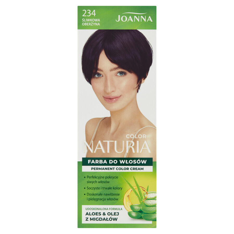 Joanna Naturia Color, haarverf, 234 pruimaubergine