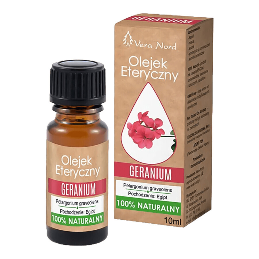 Vera Nord, natural essential oil, geranium, 10 ml