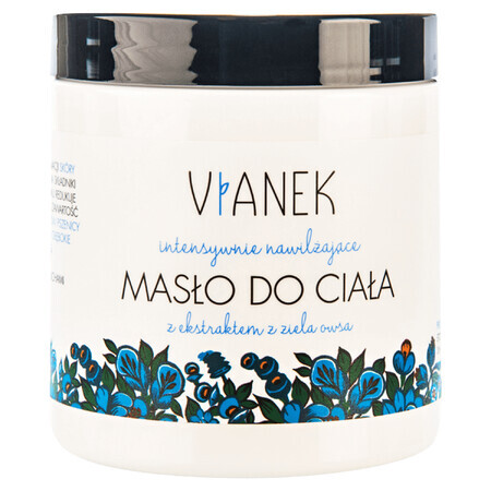 Vianek, Unt de corp intens hidratant cu extract de plante de ovăz, Piele uscată, foarte uscată și sensibilă, 250 ml