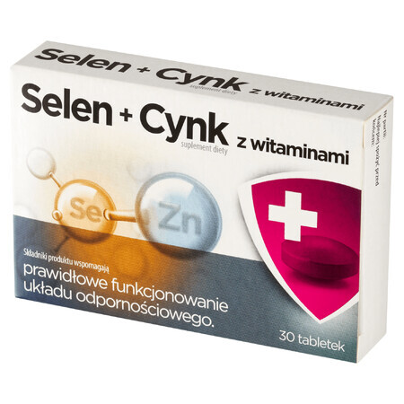 Selenium + zink met vitamines, 30 tabletten