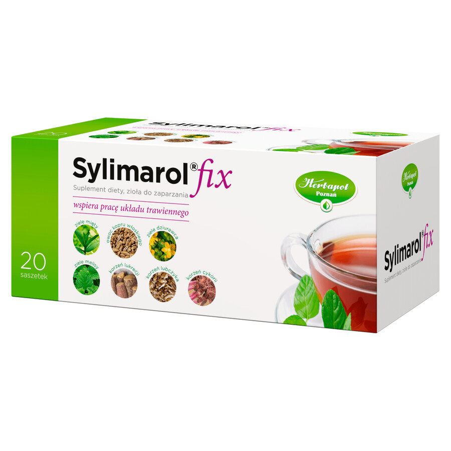 Herbapol Sylimarol Fix, kruiden voor infusie, 20 zakjes