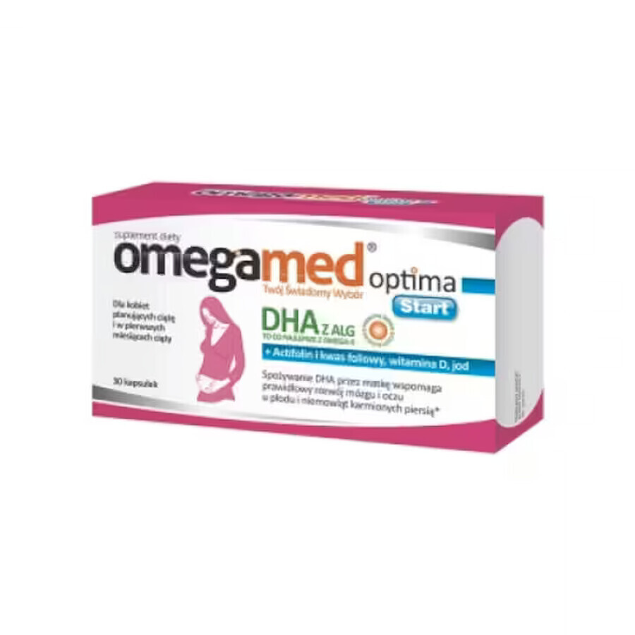 Omegamed Optima Start DHA with algae for women planning pregnancy and in the first months of pregnancy, 30 capsules