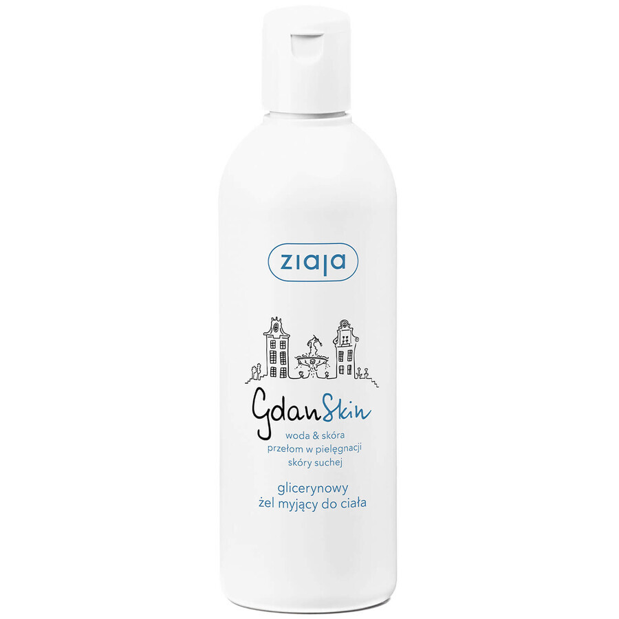 Ziaja GdanSkin, savon à la glycérine pour le corps, la douche et le bain, 300 ml