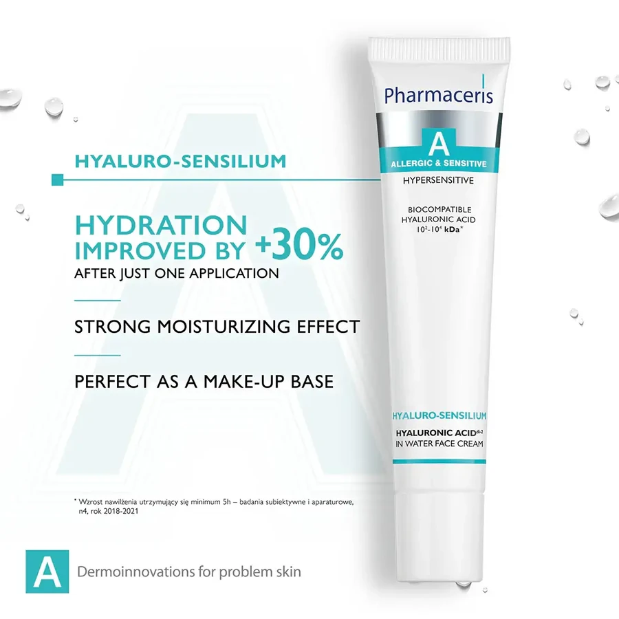 Pharmaceris A Hyaluro-Sensilium, Hyaluronic acid in aqueous face cream, 40 ml