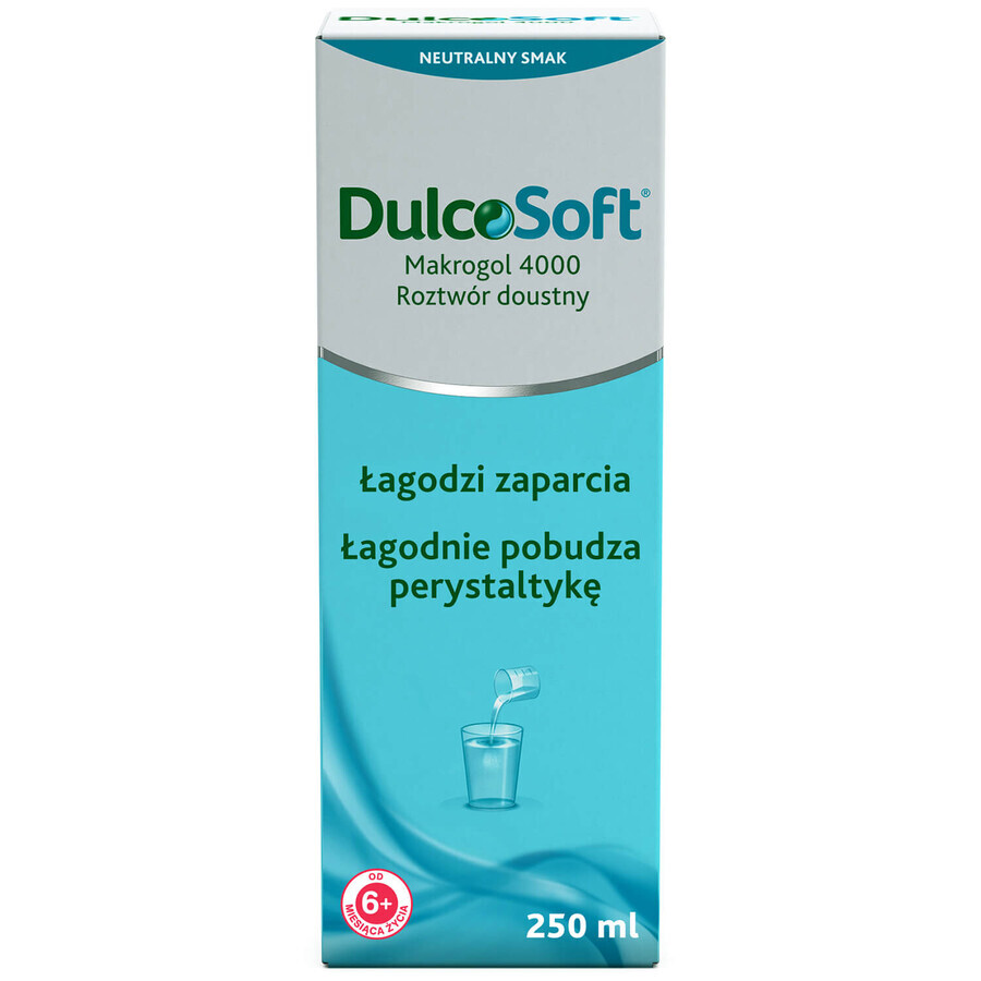 DulcoSoft, oral solution for children from 6 months and adults, 250 ml