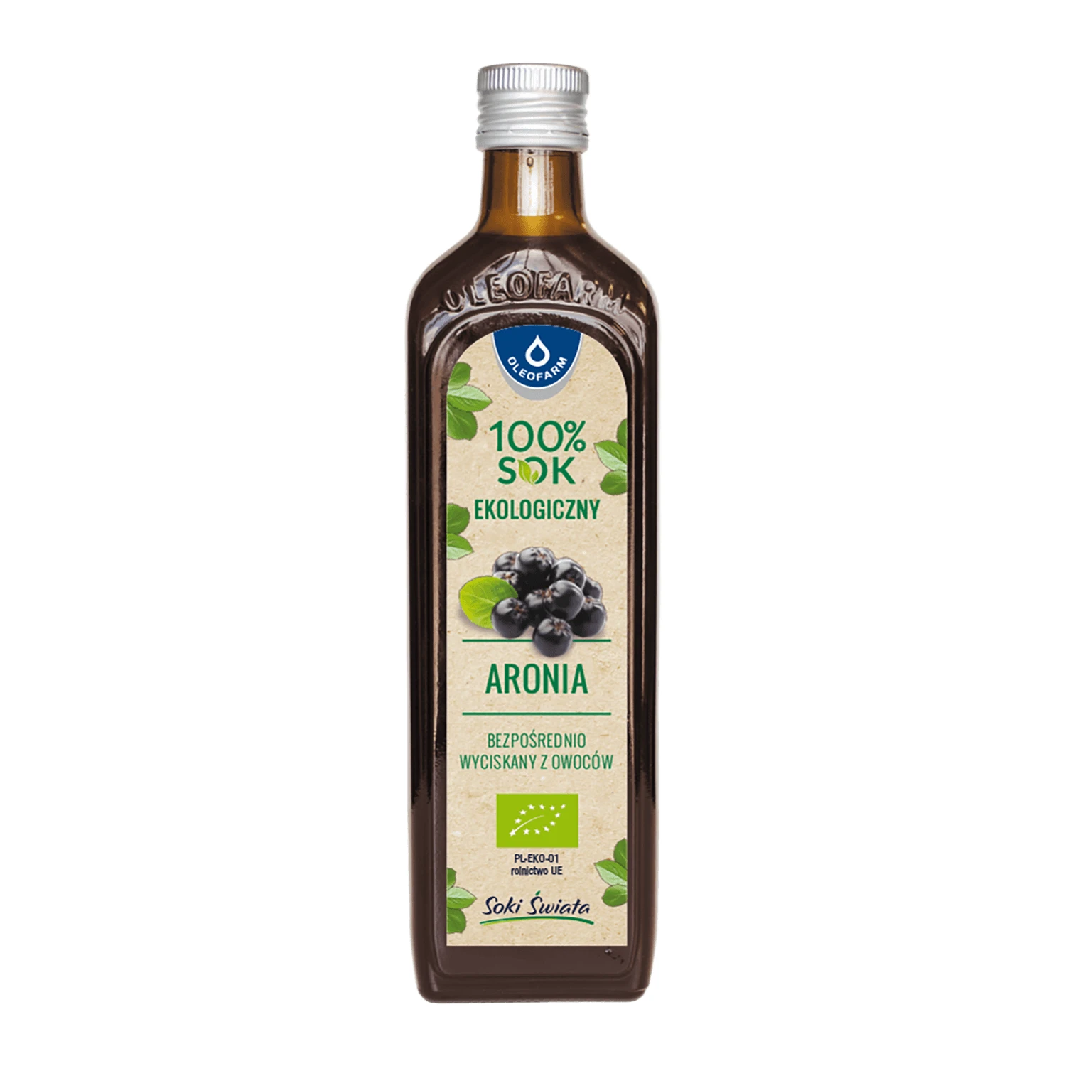 Oleaofarm Aronia, 100% vruchtensap, 490 ml