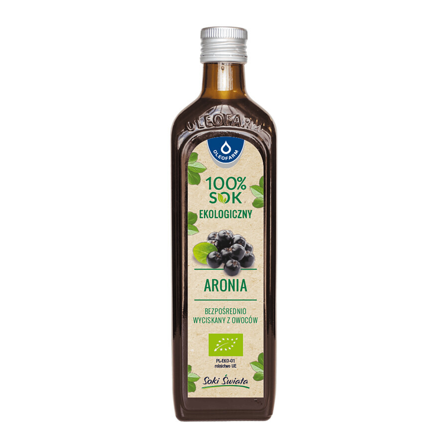 Oleaofarm Aronia, 100% fruit juice, 490 ml