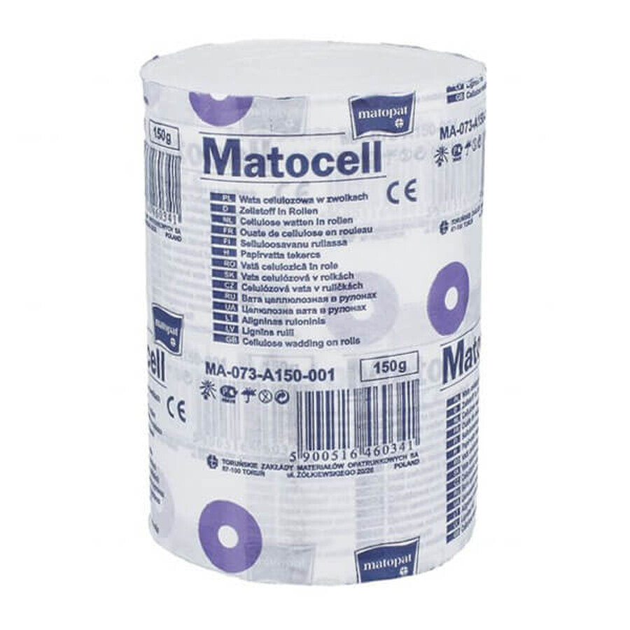 Wata celulozowa, Matocell w zwoikach, 150g - Dugi termin wanoci!