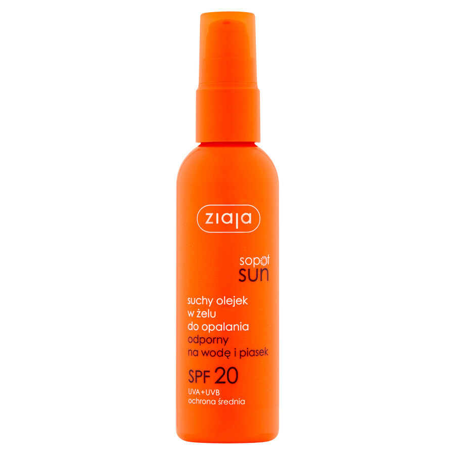 Ziaja Sopot Sun, droge olie in bruiningsgel, SPF 20, 90ml