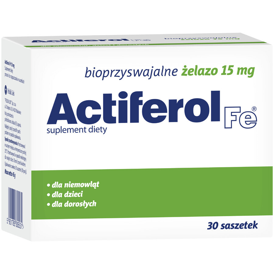 Actiferol Fe 15 mg, 30 de pliculețe