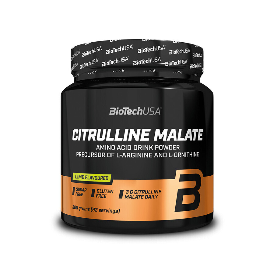 Citrulline Malaat met limoensmaak, 300 gram, BioTech USA