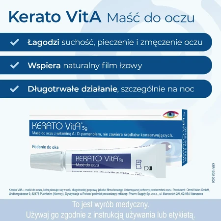 Kerato VitA, pommade oculaire, 5 g